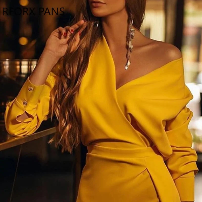 Golden Hour Luxe Wrap Dress