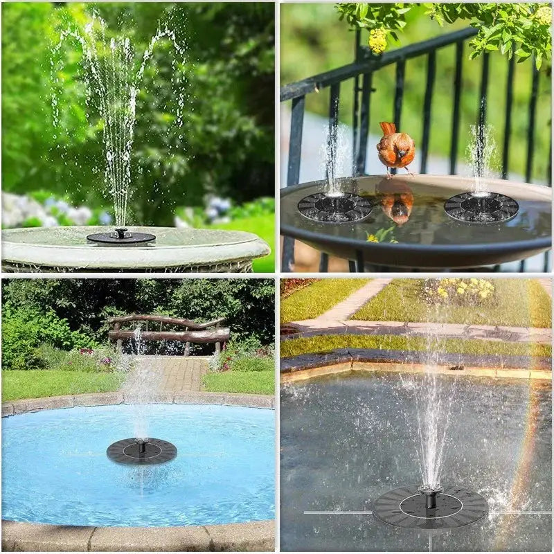 Mini Solar Water Fountain Pool Pond - Ideal for Small Pools,Ponds and Gardens