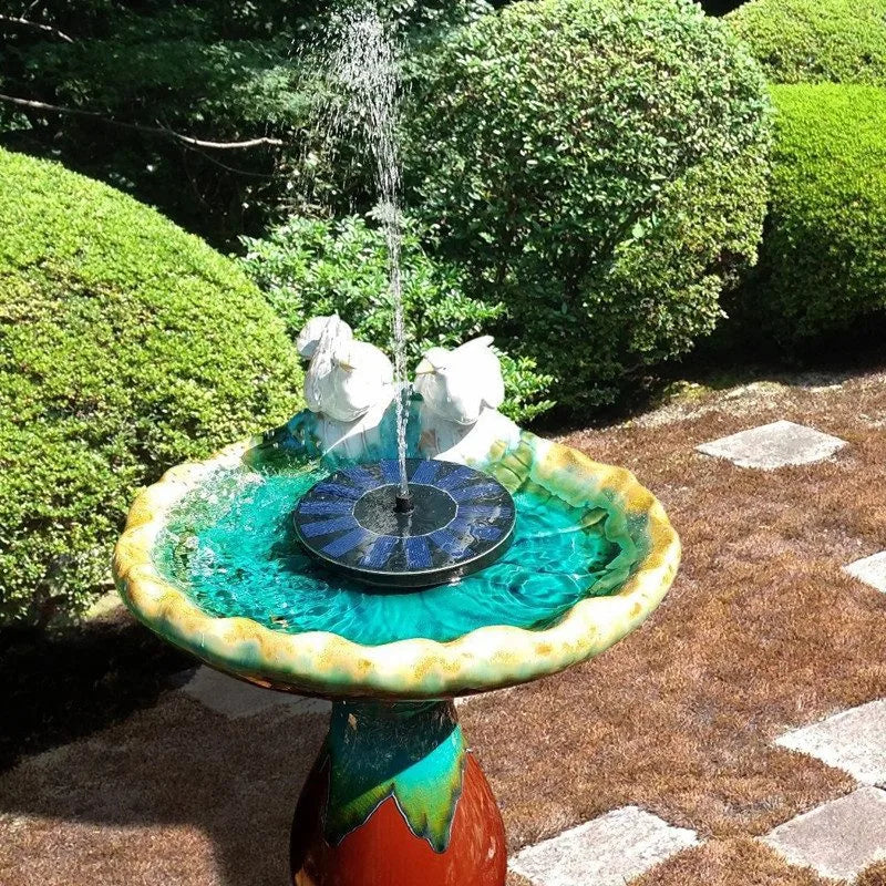 Mini Solar Water Fountain Pool Pond - Ideal for Small Pools,Ponds and Gardens