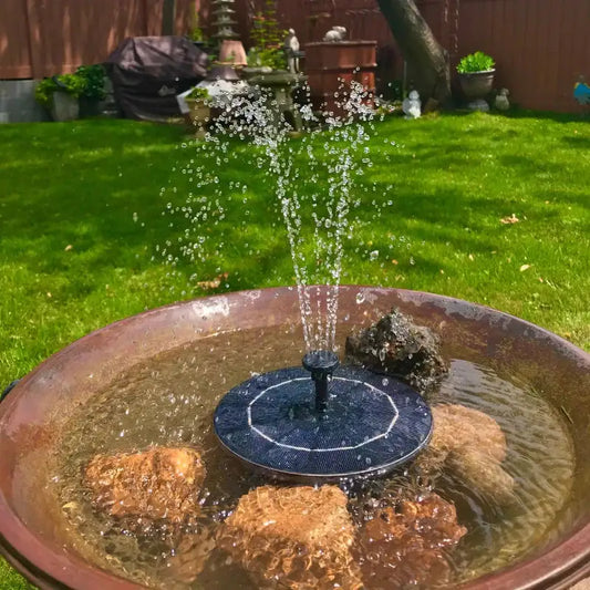 Mini Solar Water Fountain Pool Pond - Ideal for Small Pools,Ponds and Gardens